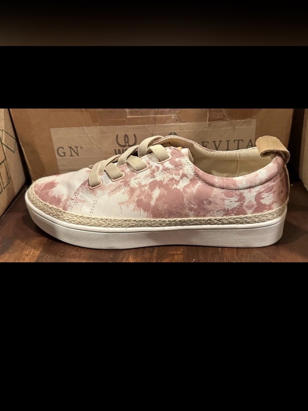 Spenco Footwear Womens Blush tie Dye Malibu Lace Sneakers Size 9 M US